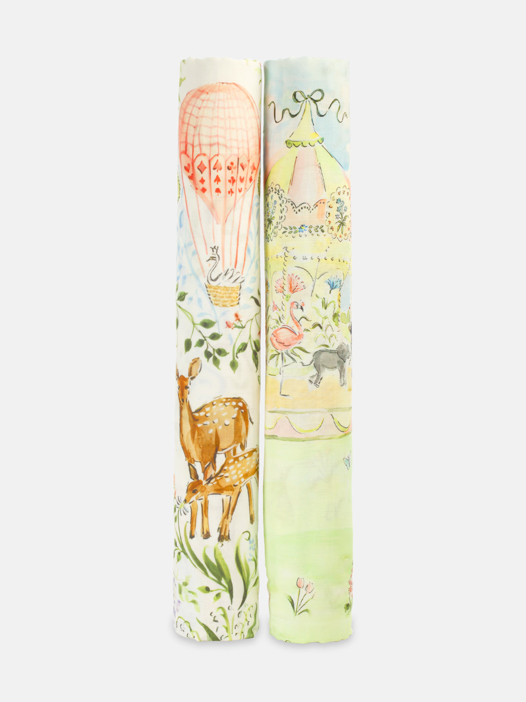 SWADDLE SET OF 2 Enchanted Deer Carousel