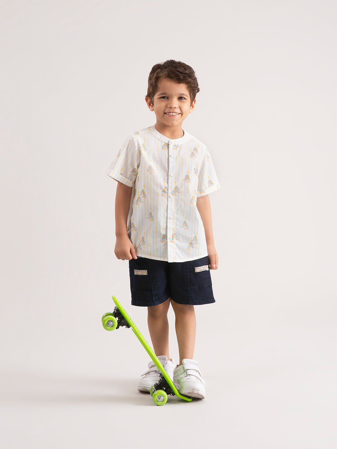 Baby Boy Roller skates  Organic Cotton Shirt