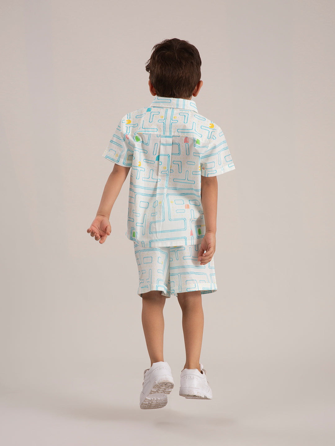 Baby Boy Organic Cotton Printed Pacman Co-ord Set