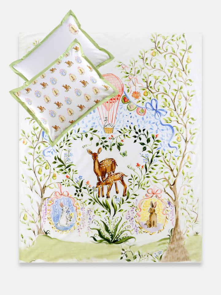 Enchanted Deer BED SHEET SET WITH 2 PILLOW COVER