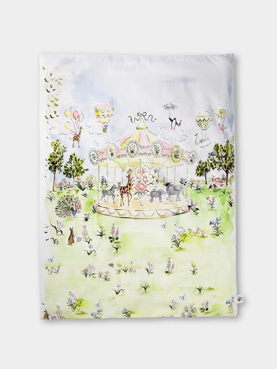 AC DUVET/COMFORTER & BEDSHEET PILLOW SET: Carnival Carousel