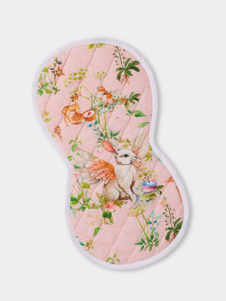 BLUSH BUNNY BURP CLOTH