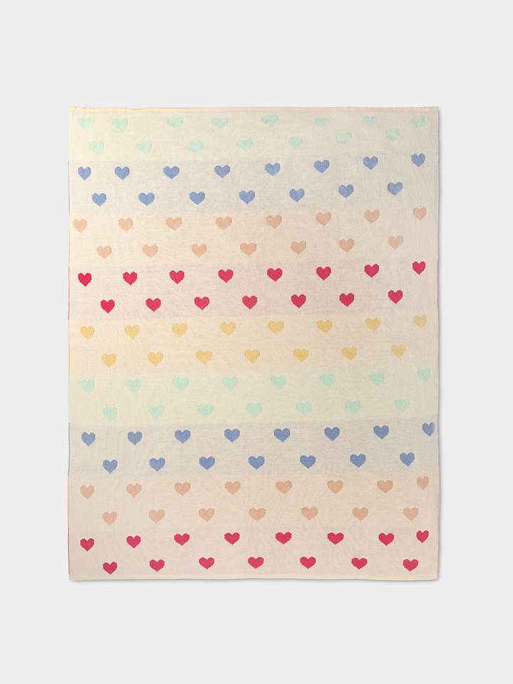 Multi-colored Heart blanket