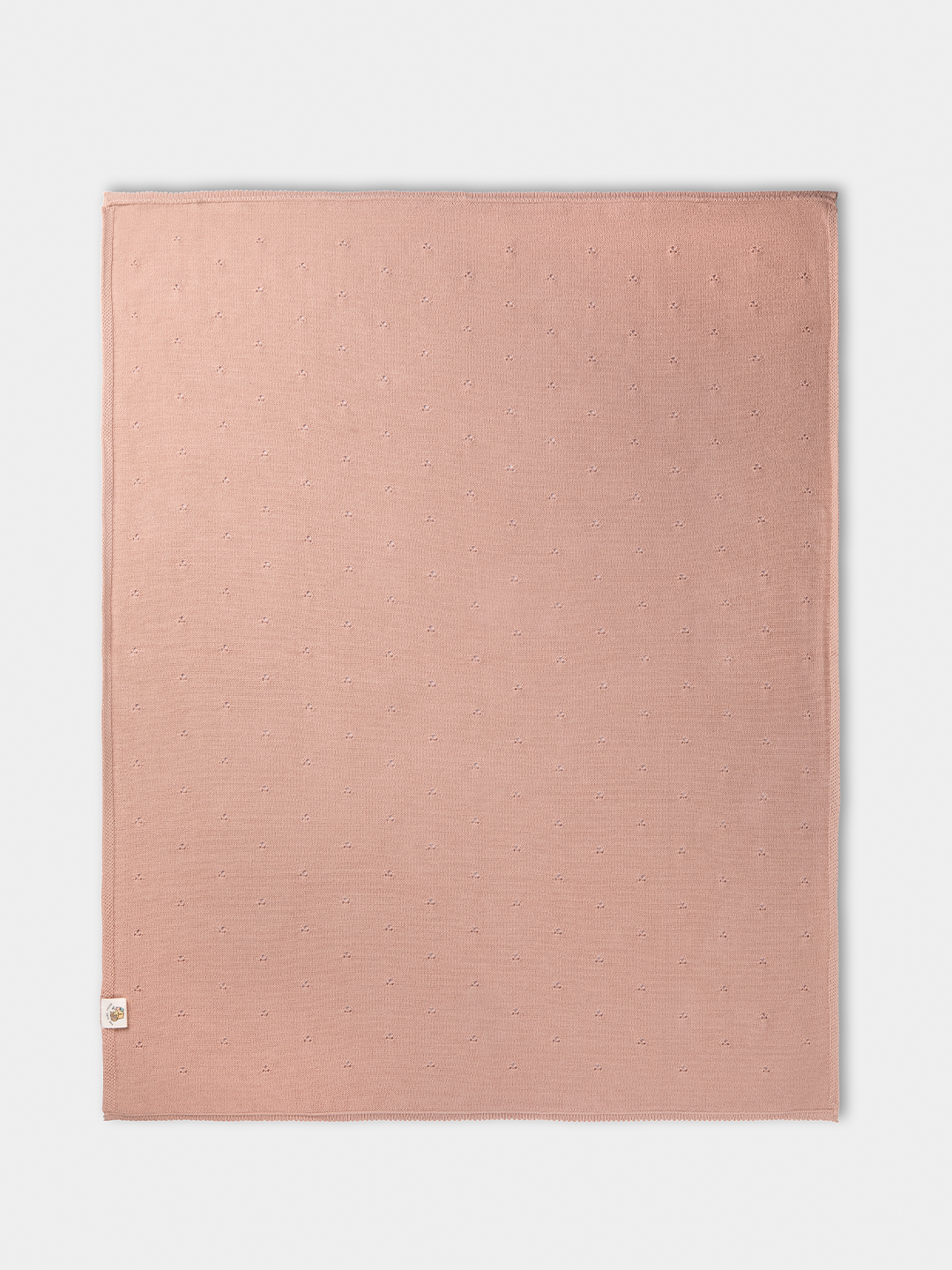 Blush Pointelle blanket