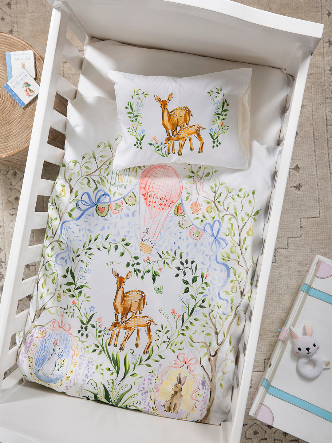 AC DUVET/COMFORTER & BEDSHEET PILLOW SET: ENCHANTED DEER