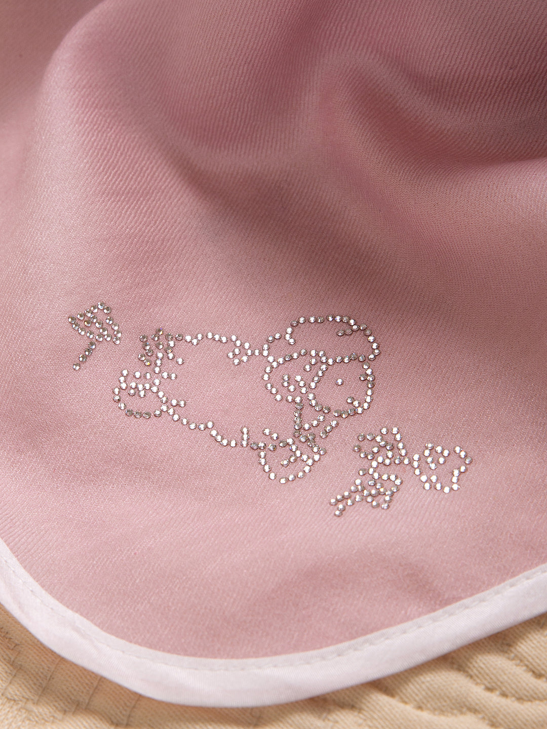 Swarovski Cashmere Monogram Blanket - Powder Pink