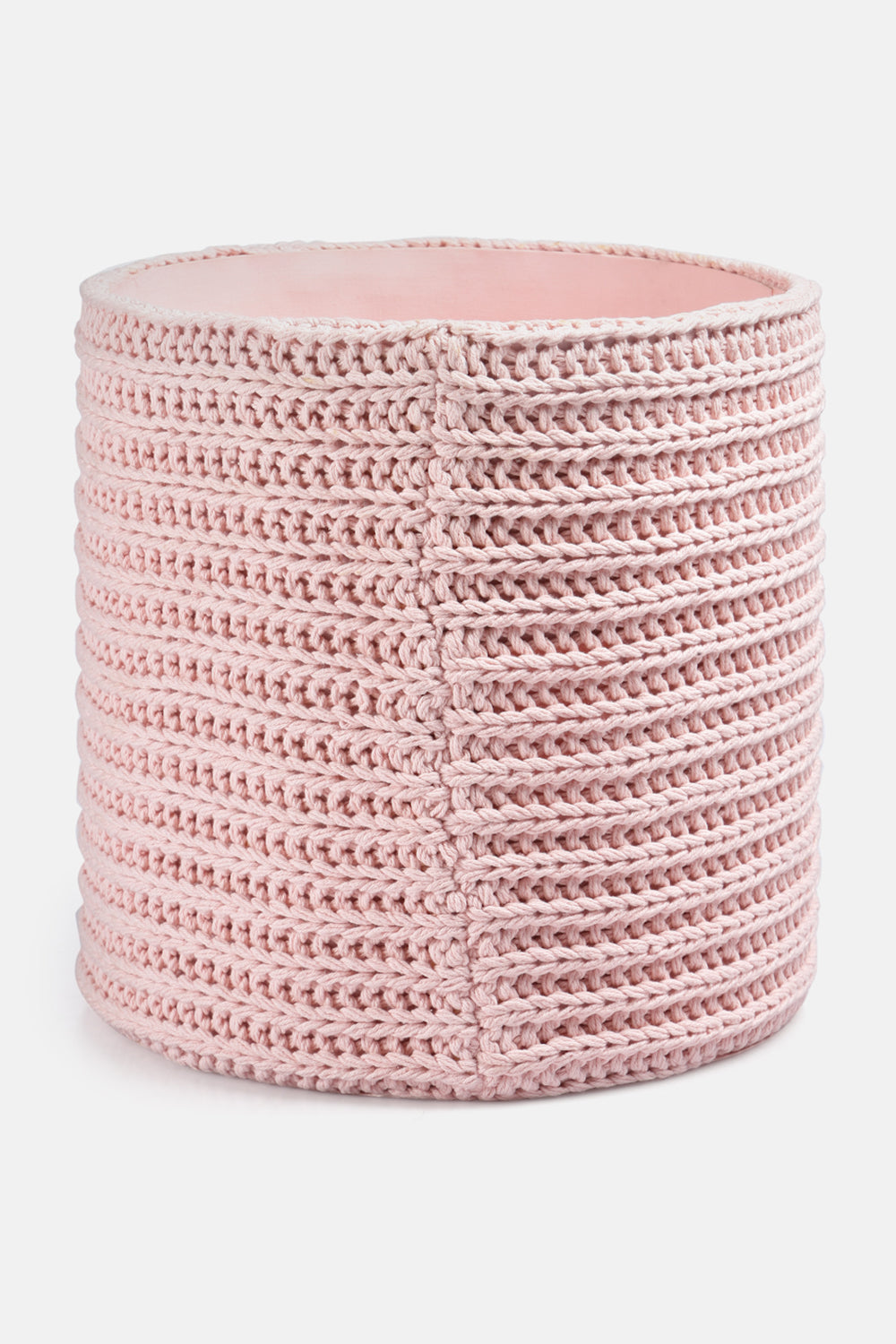 Crochet Teddy Basket - Pink